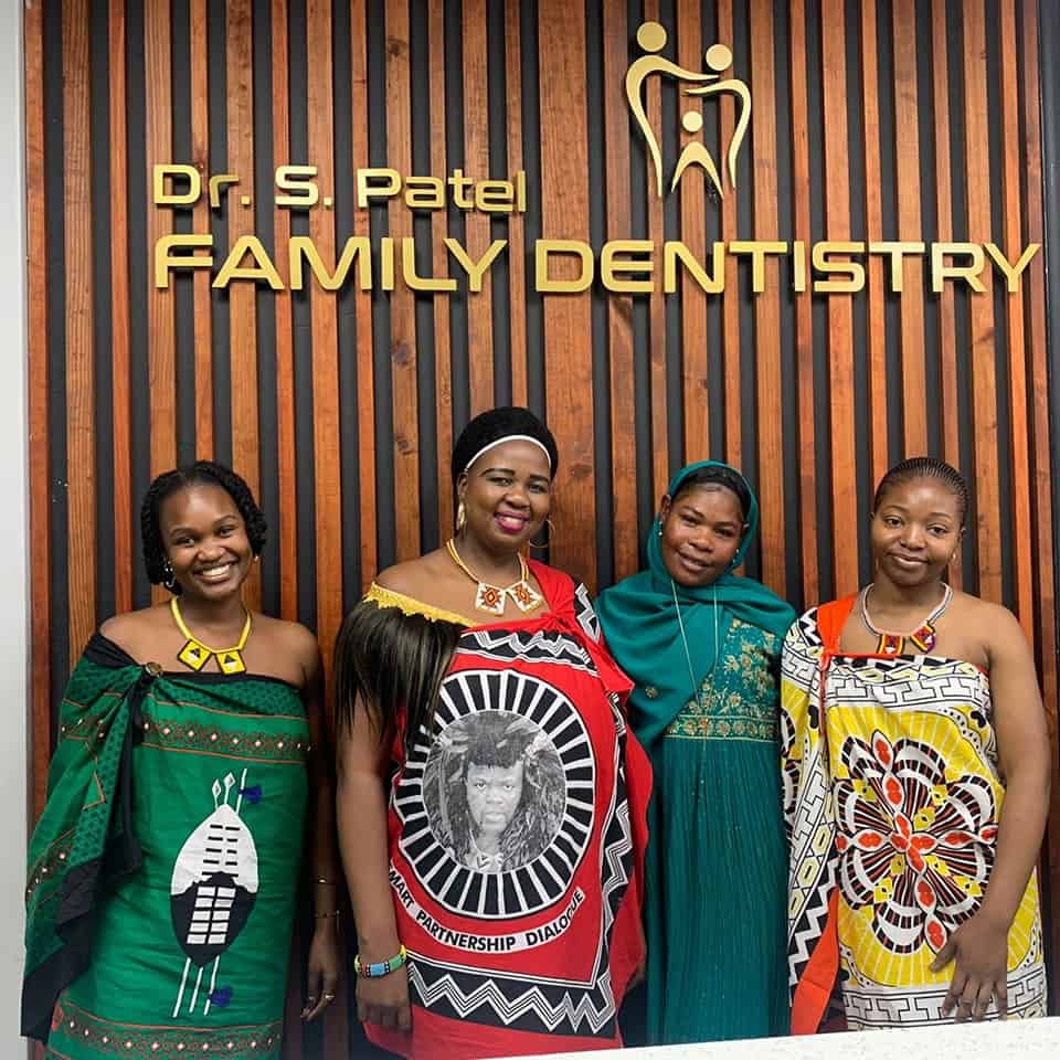 Family dentistry clinic in South Africa with welcoming team members.