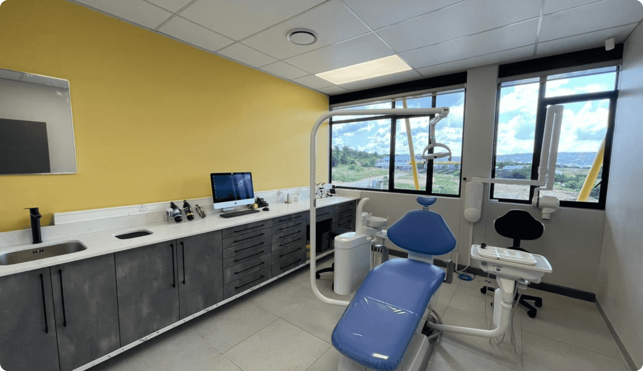 Modern dental treatment room with advanced equipment in South Africa.
